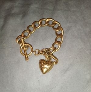 Juicy Couture Gold Heart Bracelet